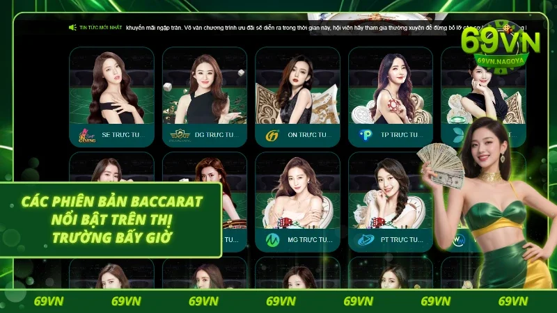 Các phiên bản Baccarat phổ biến