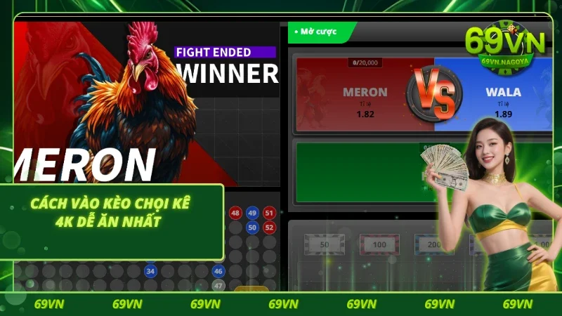 Cách vào kèo chọi gà 4K chắc thắng