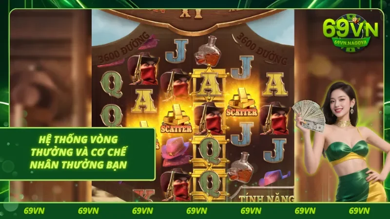 Vòng quay miễn phí của nổ hũ quyết chiến tại 69VN